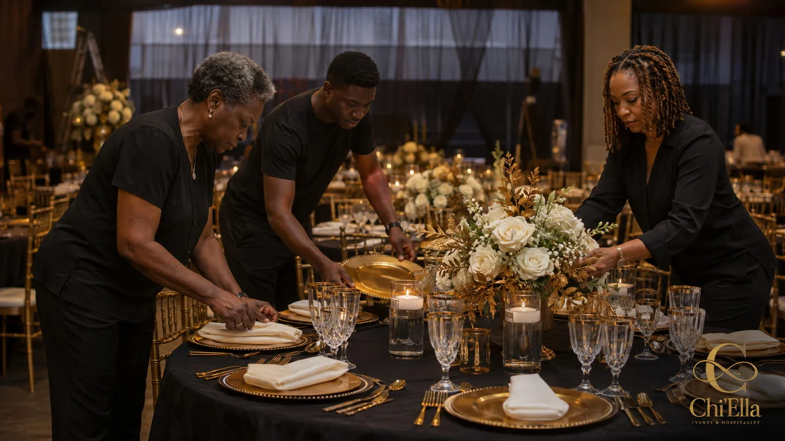 Luxe floral centrepieces