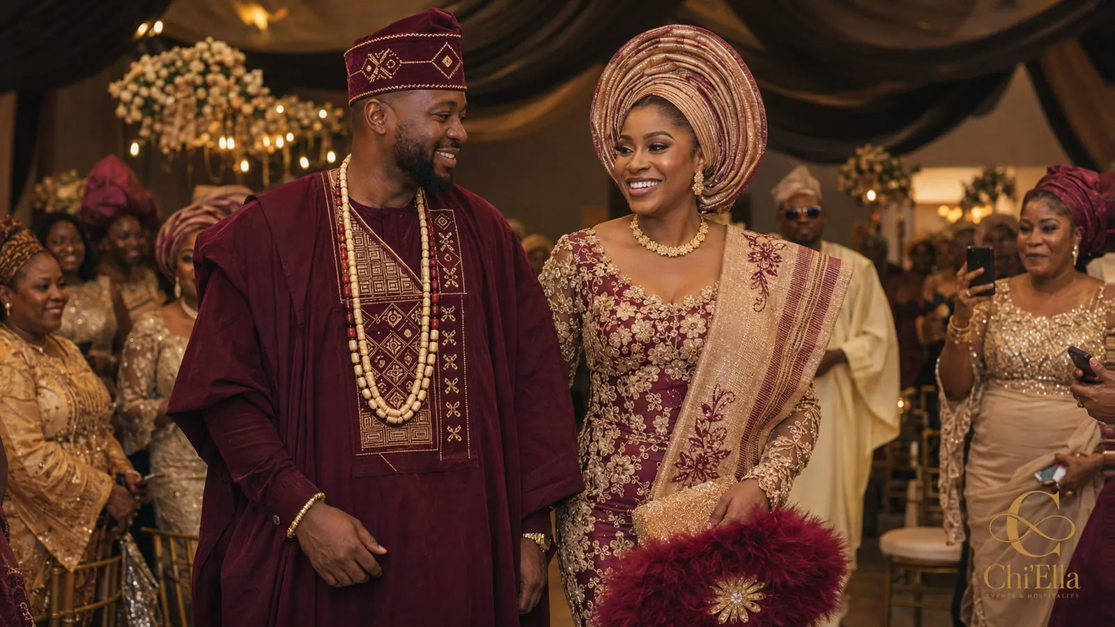Traditional owambe décor